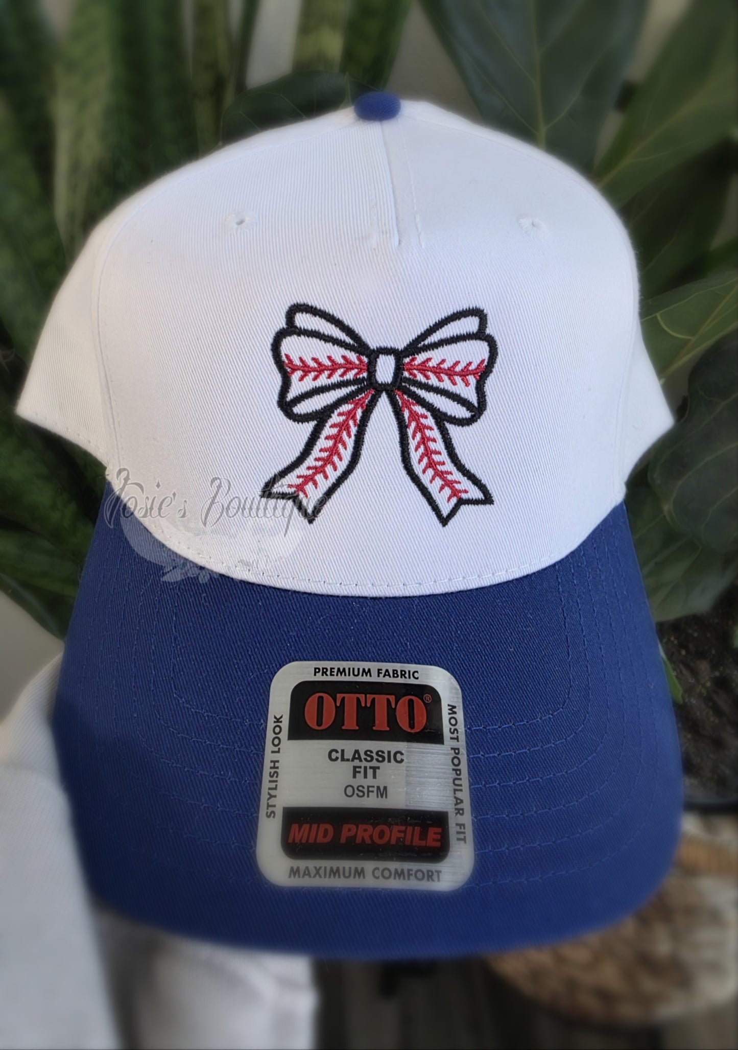 Baseball Bow Embroidered Hat