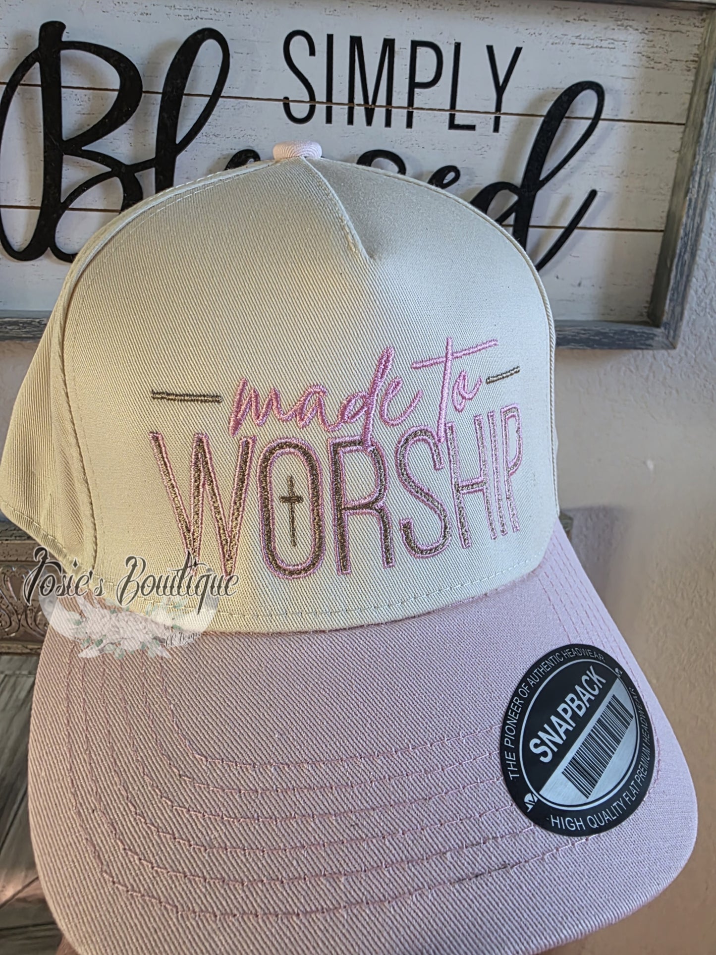 "Made to Worship" Embroidered Hat