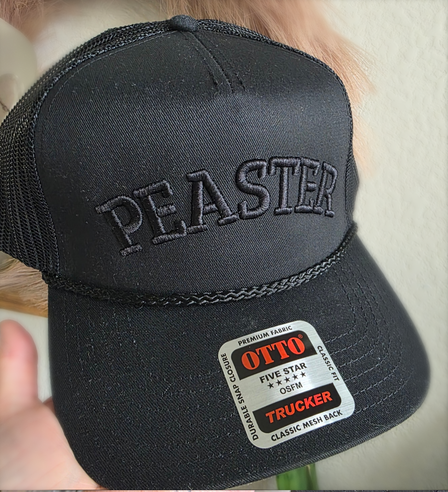 Curved 3D Puff "Peaster" Hat