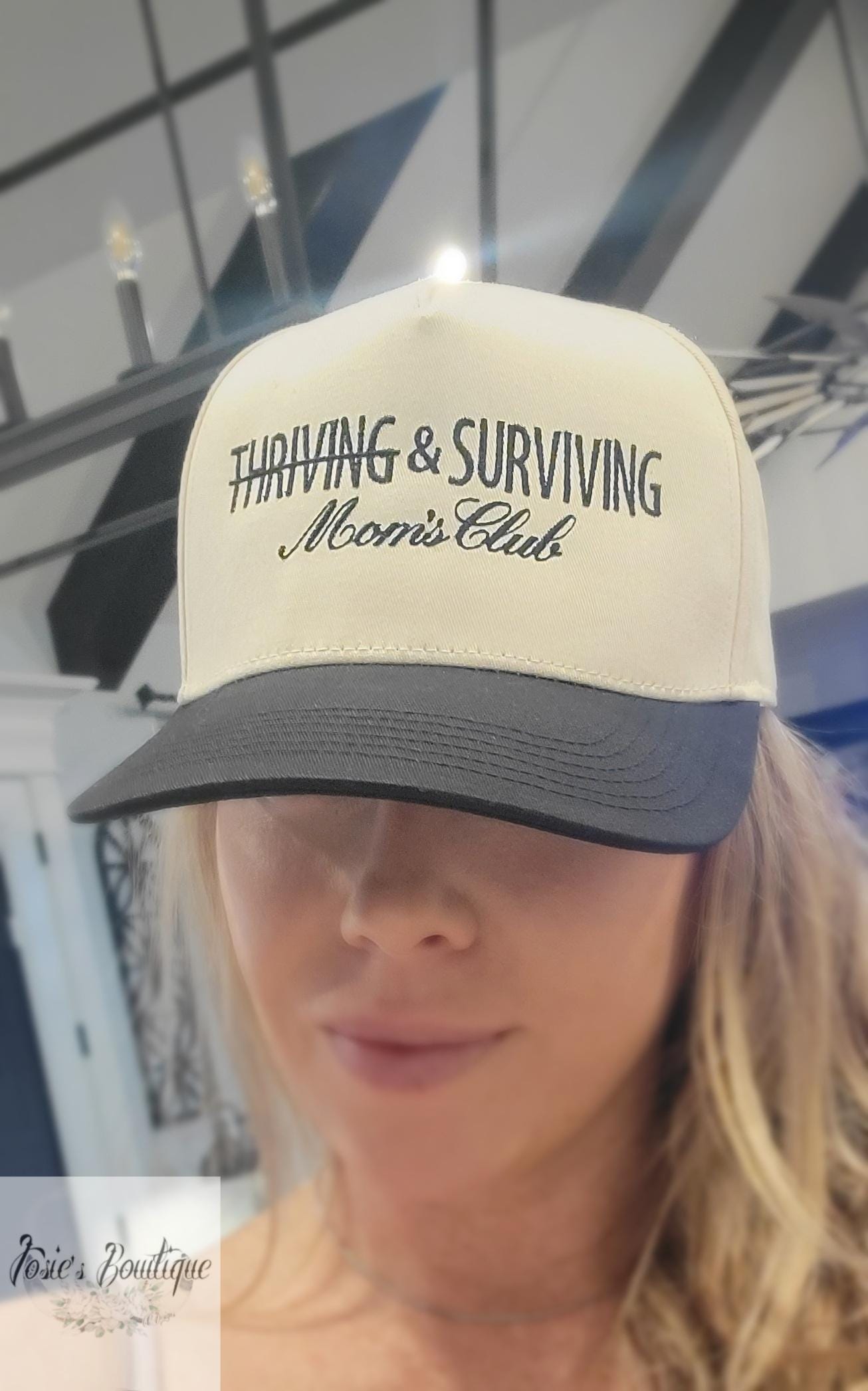 Kinda Thriving and Surving Moms Club Embroidered Hat
