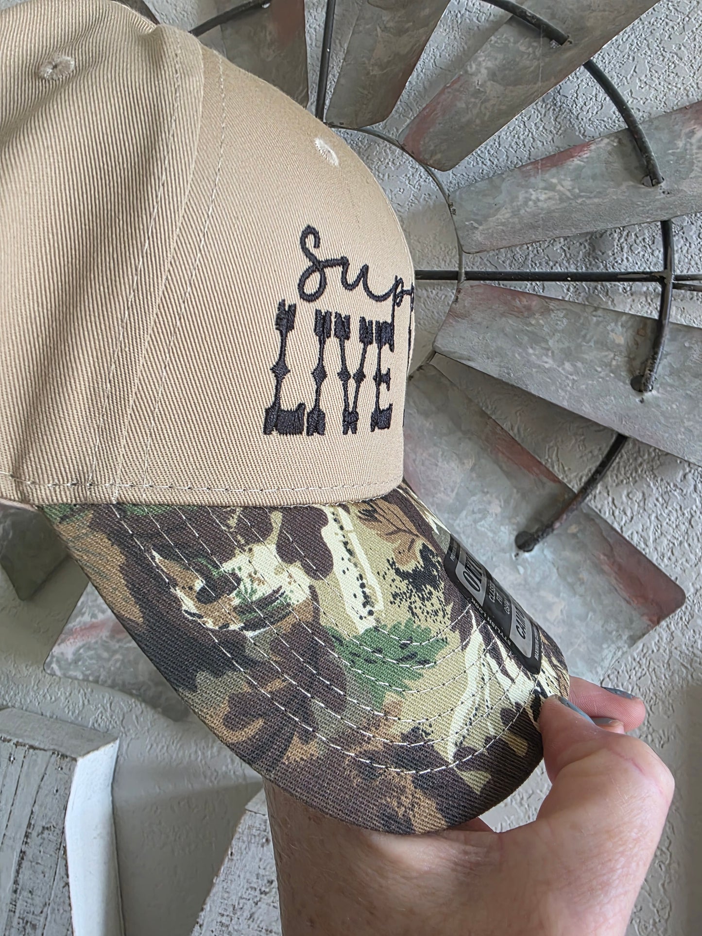 Support Live Music Camo Hat