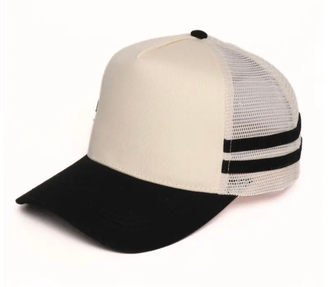 Custom Game Day 3d Embroidery on Stripe Hat