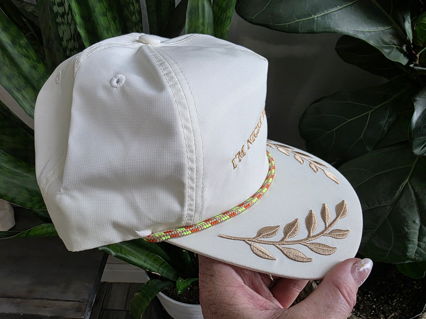 I'm Nicer When I'm Tan Embroodered Hat