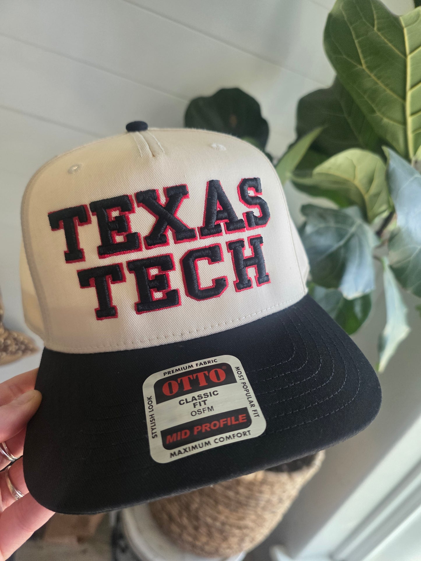 Texas Tech 3d Puff Embroidered Hat