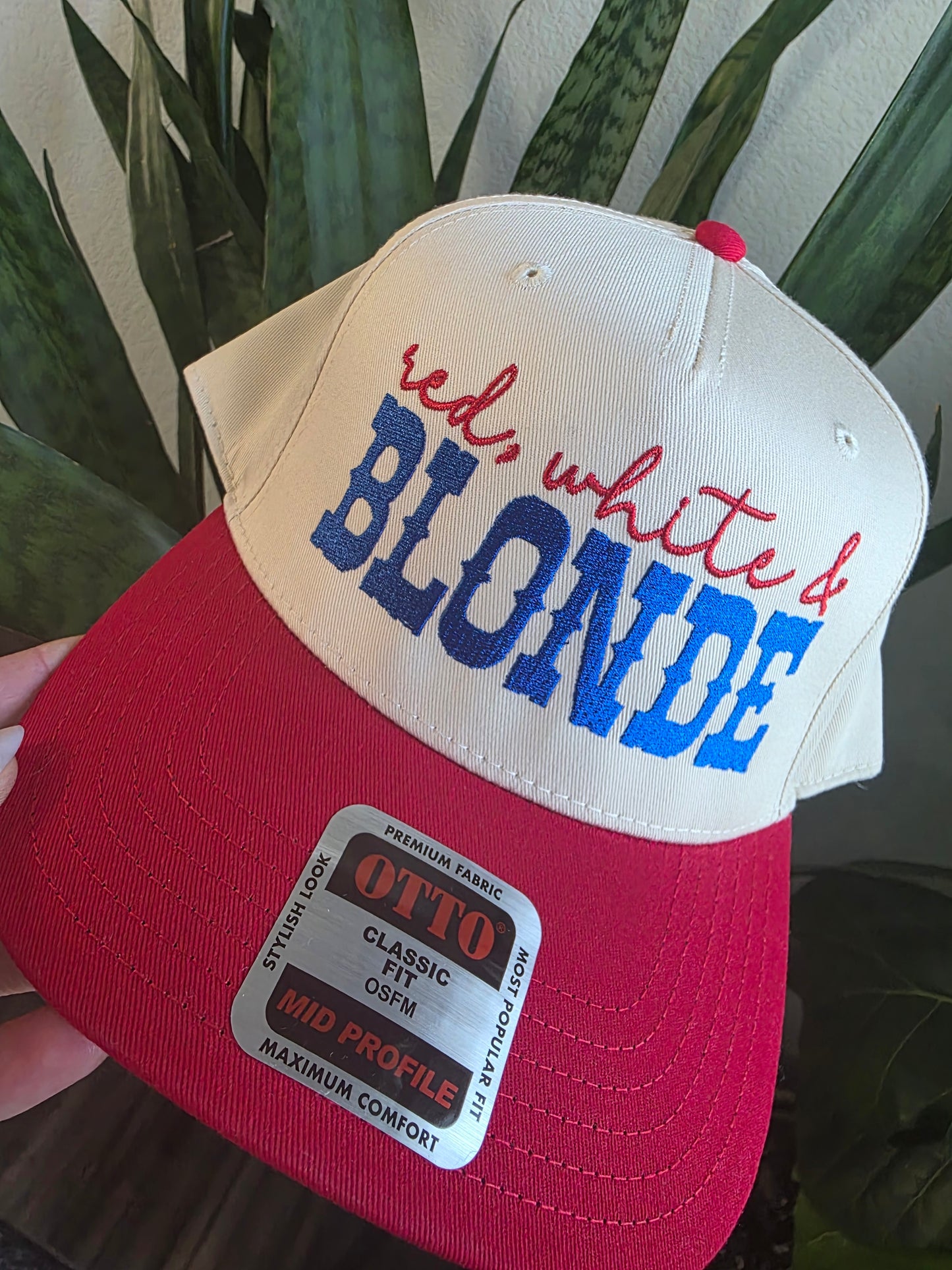 RWB Blonde & Brunette Caps❤️