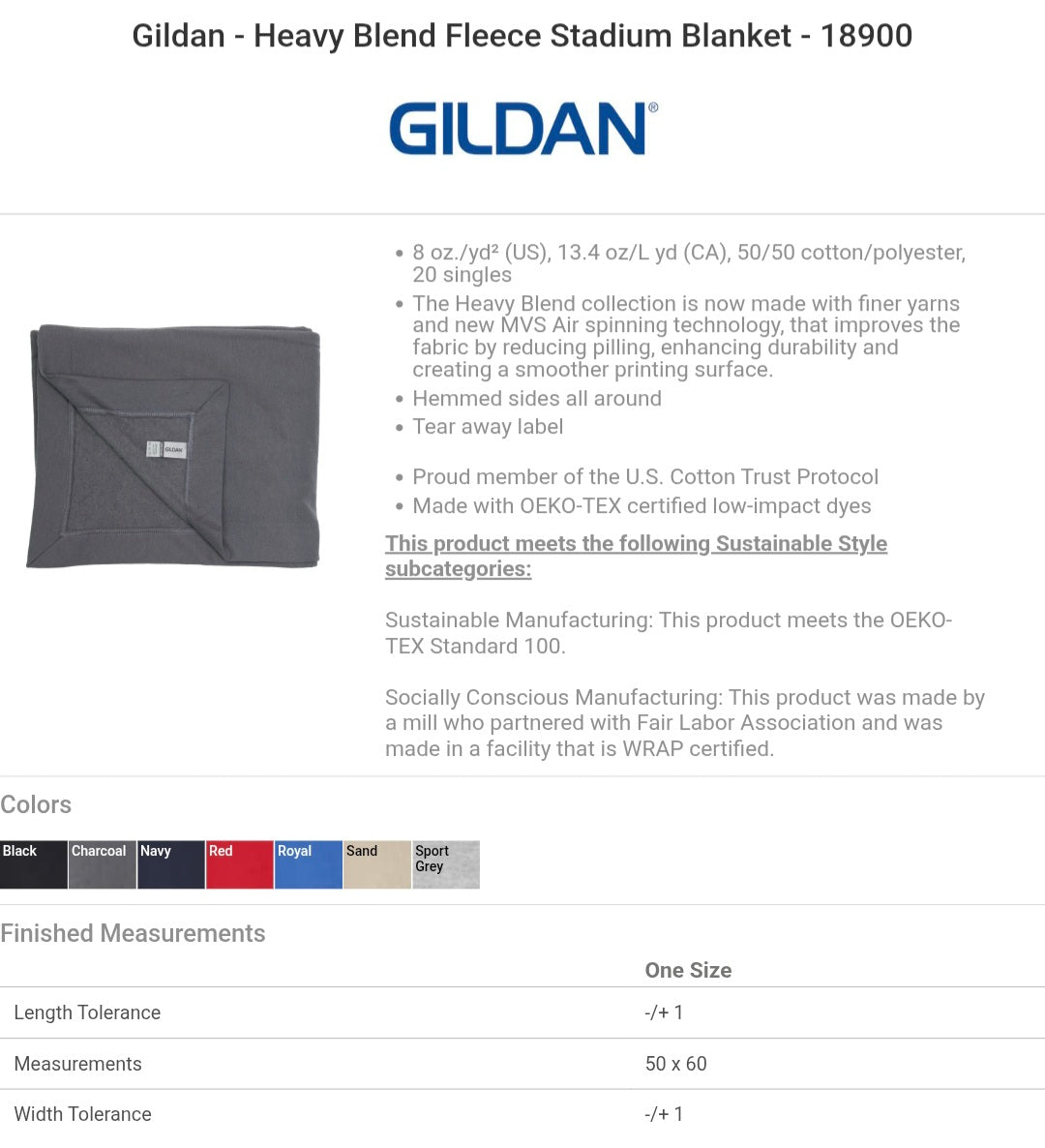 Embroidered Stadium Blankets