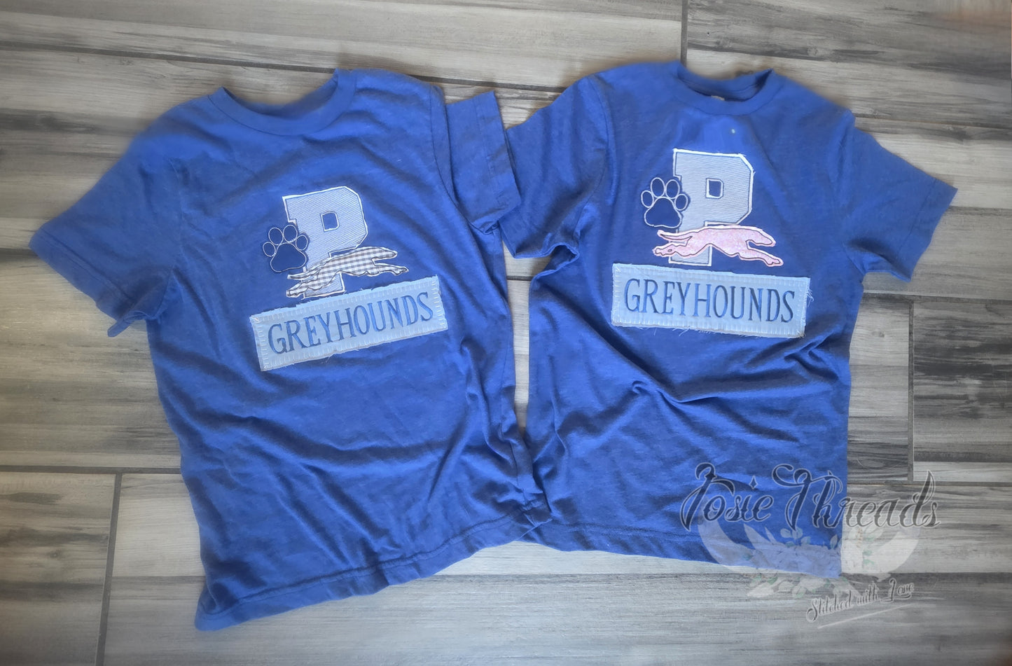Toddler & Prek Sketch Applique Greyhounds Shirt/Sweatshirt