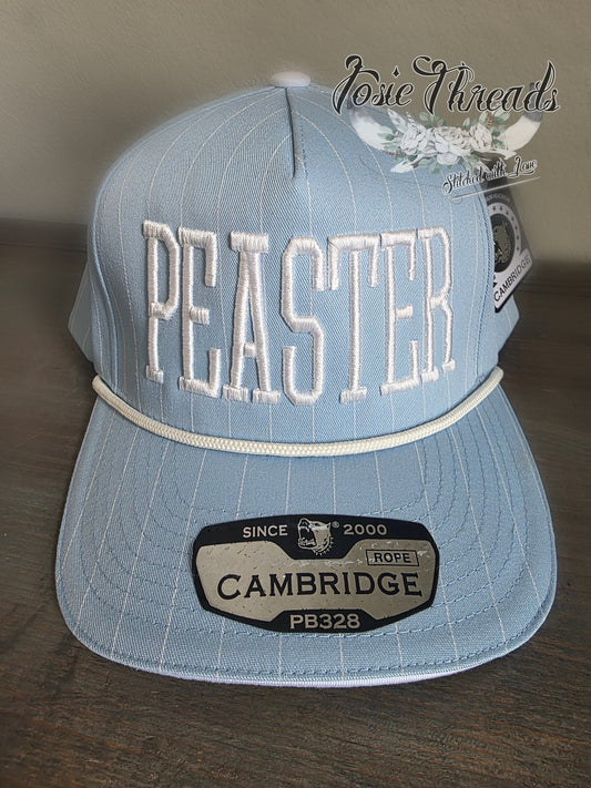 3D Puff Embroidered  Pinstripe Rope Hat