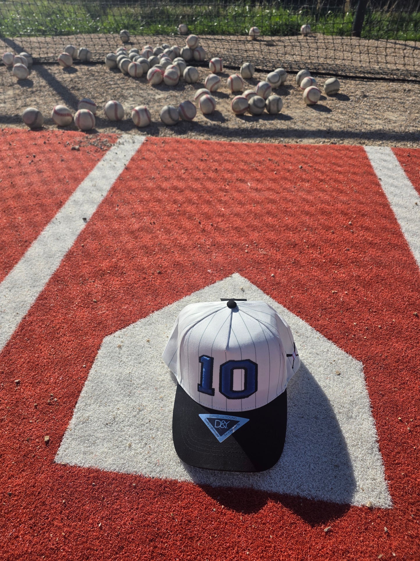 Pinstripe Personalized Player Number Hat