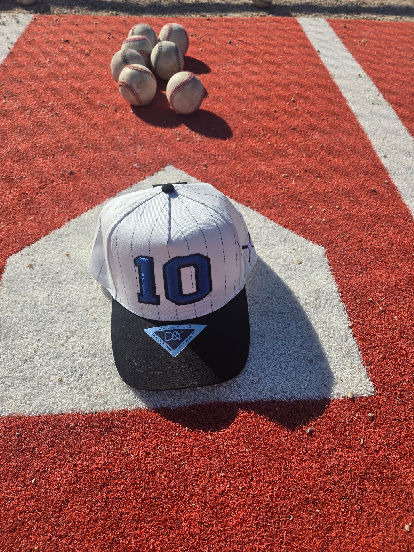 Pinstripe Personalized Player Number Hat