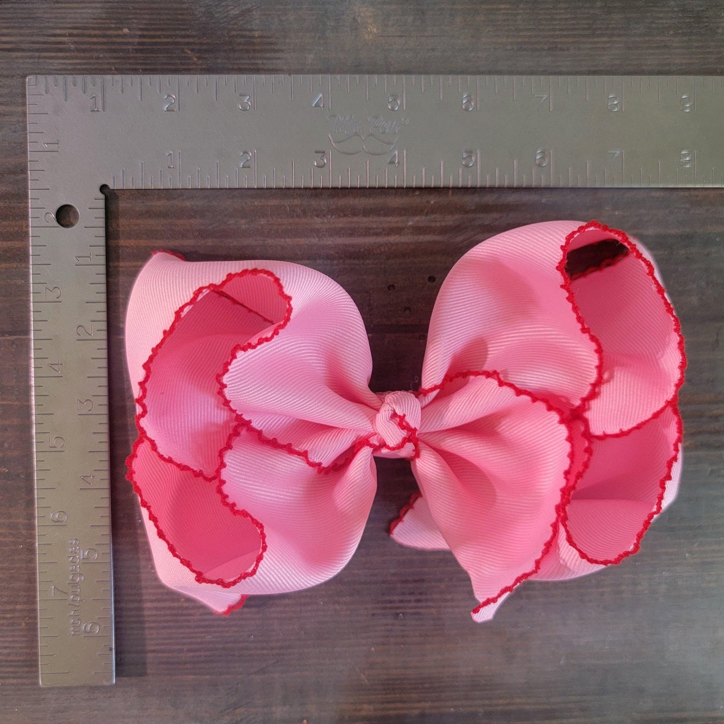 Beautiful Moonstitch Boutique Bows • Stacked Boutique Bows on Nylon or Clip • Gorgeous Baby Bows made with Love  • 2.25" Grossgrain