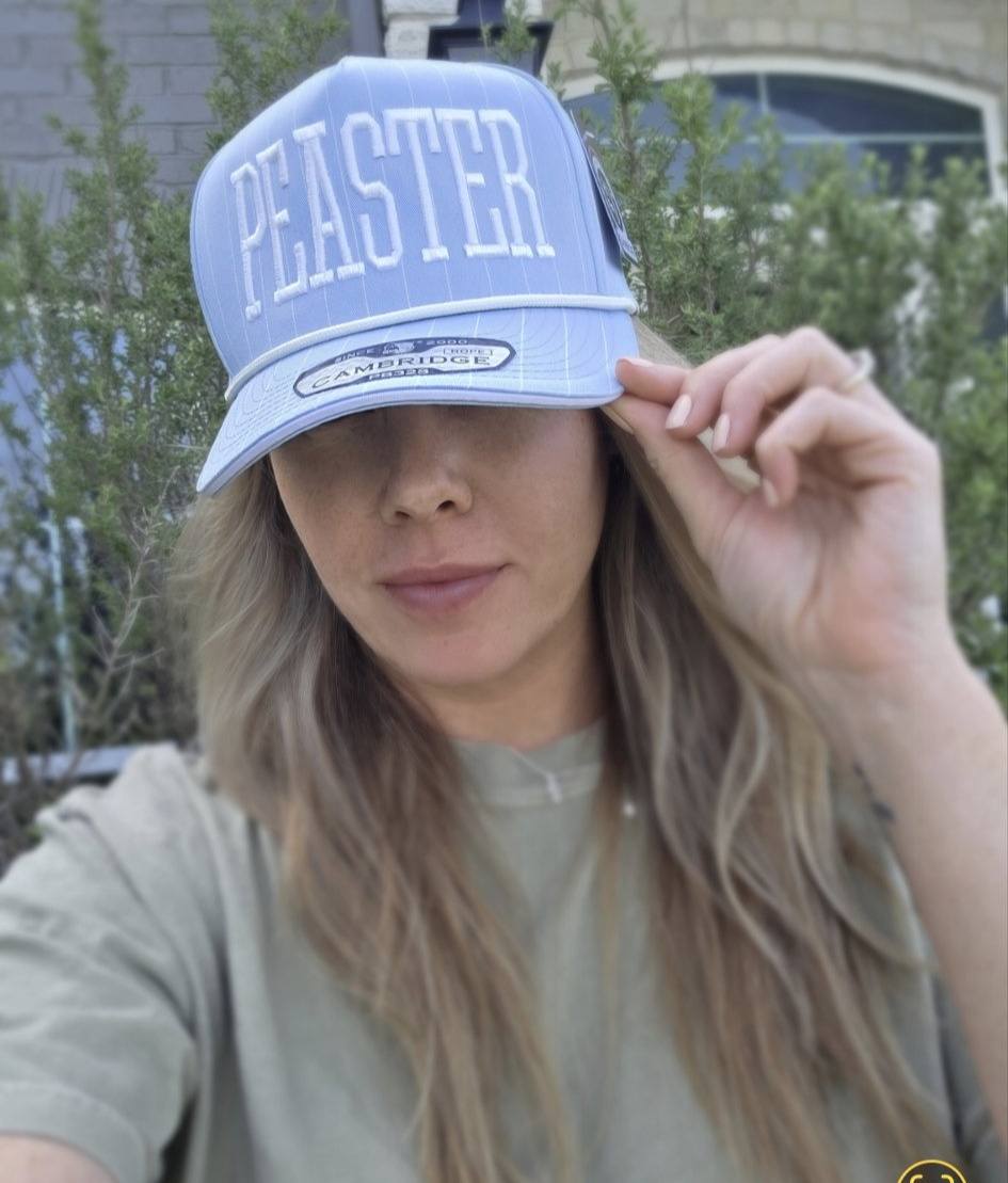 3D Puff Embroidered  Pinstripe Rope Hat