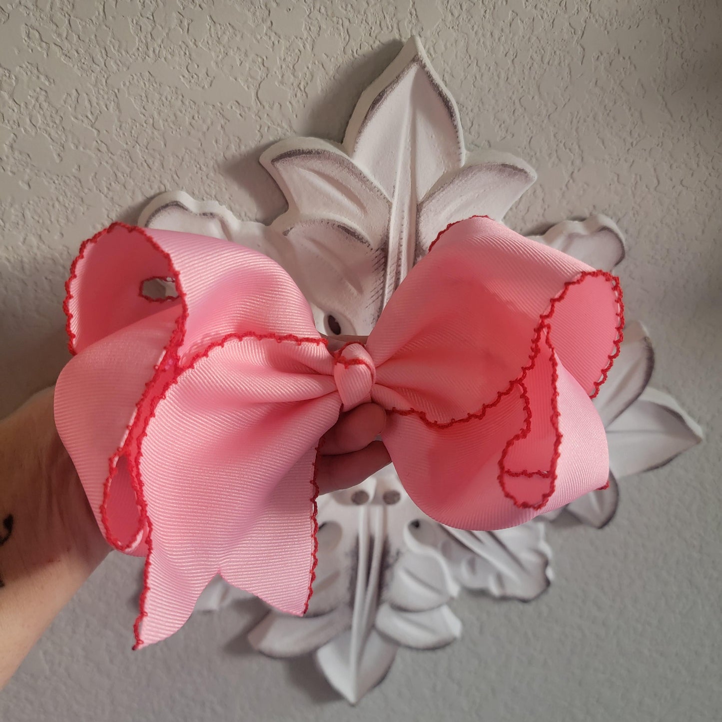 Beautiful Moonstitch Boutique Bows • Stacked Boutique Bows on Nylon or Clip • Gorgeous Baby Bows made with Love  • 2.25" Grossgrain