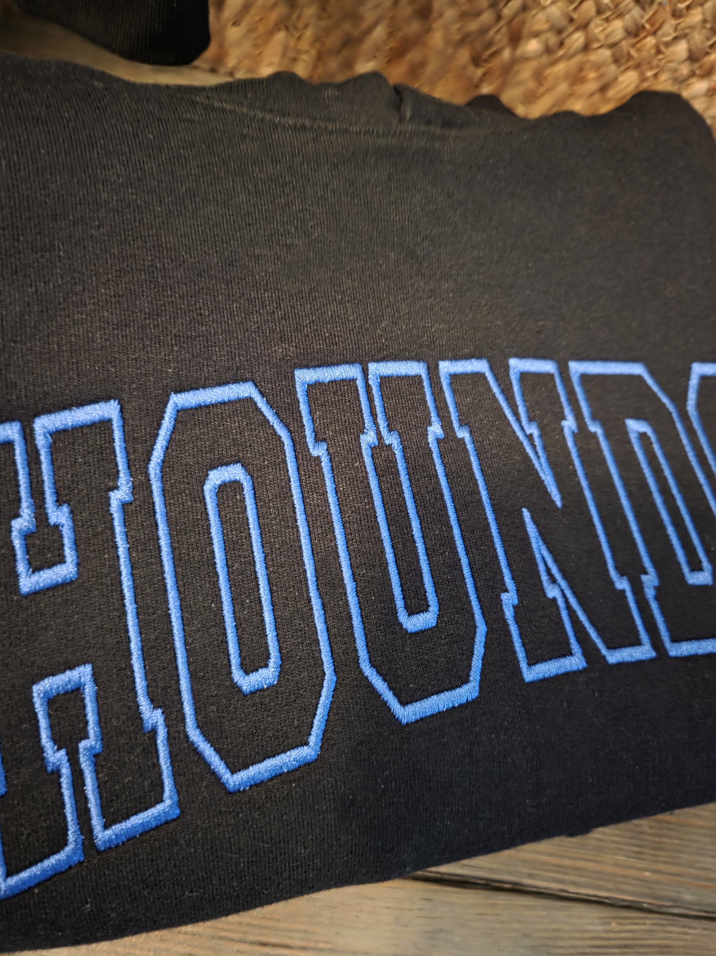 Block Letter Custom Embroidered Hoodie