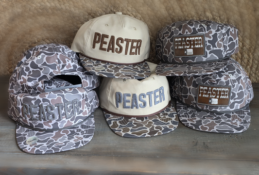 Youth & Adult Camo Flatbill Rope Hat
