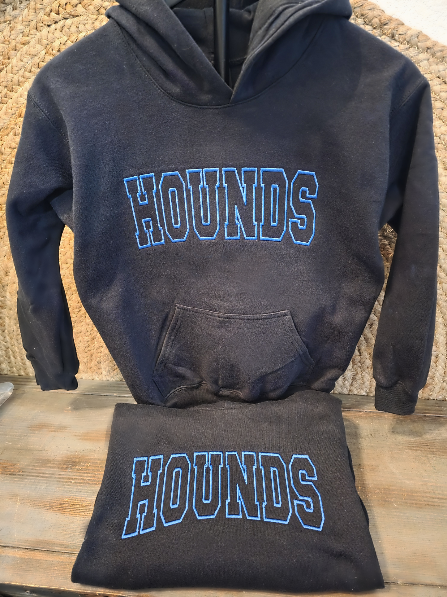 Block Letter Custom Embroidered Hoodie