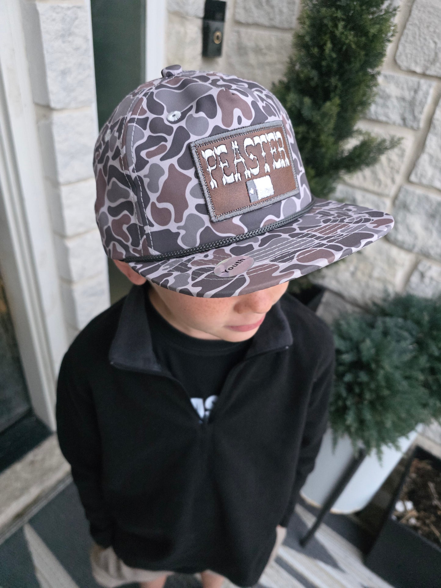 Youth & Adult Camo Flatbill Rope Hat
