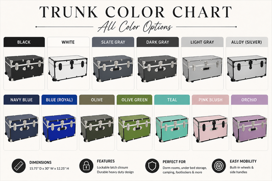 Personalized Embroidered Forever Keepsake Trunk