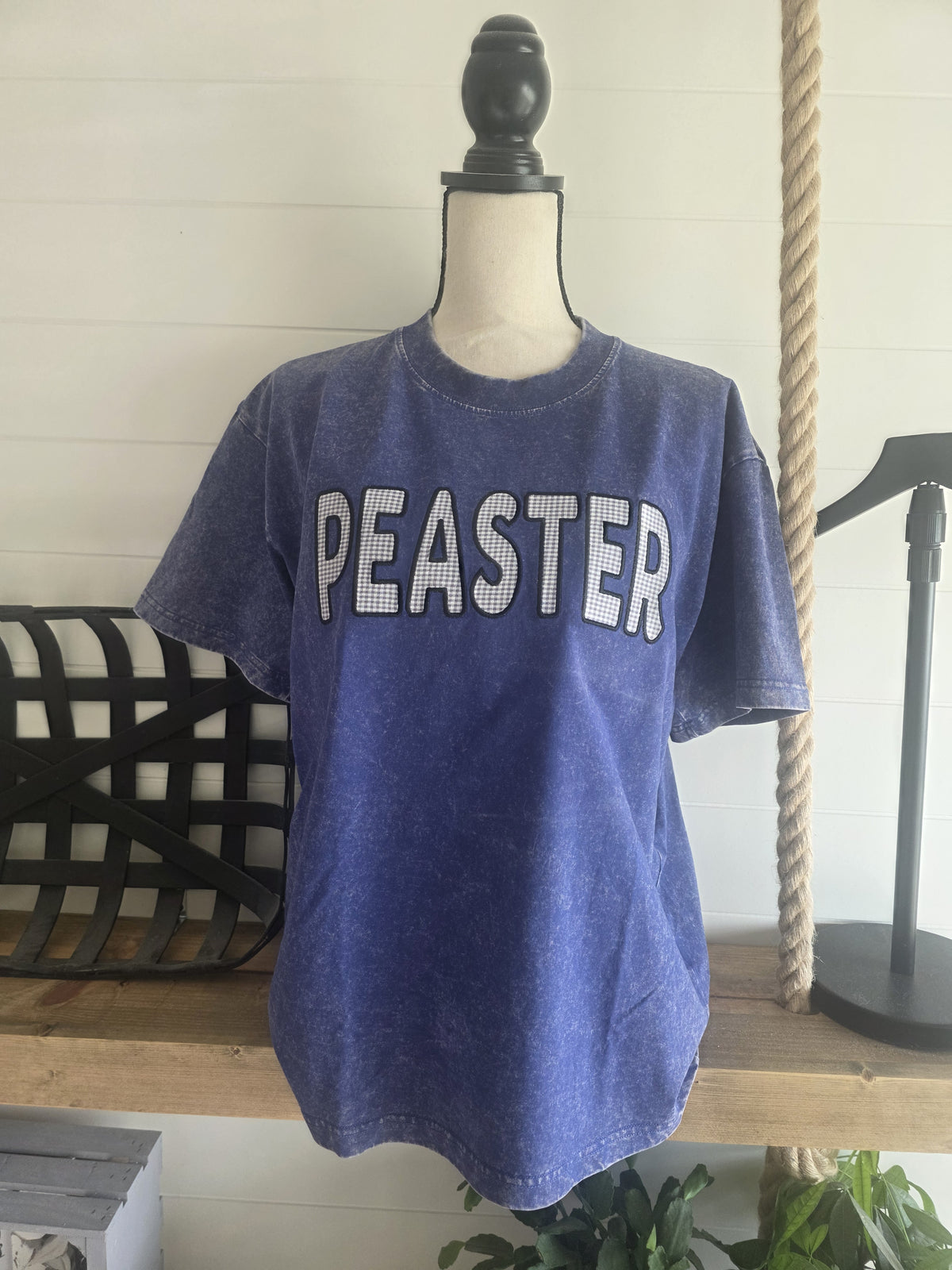 Custom Gingham Applique Mineral Shirt