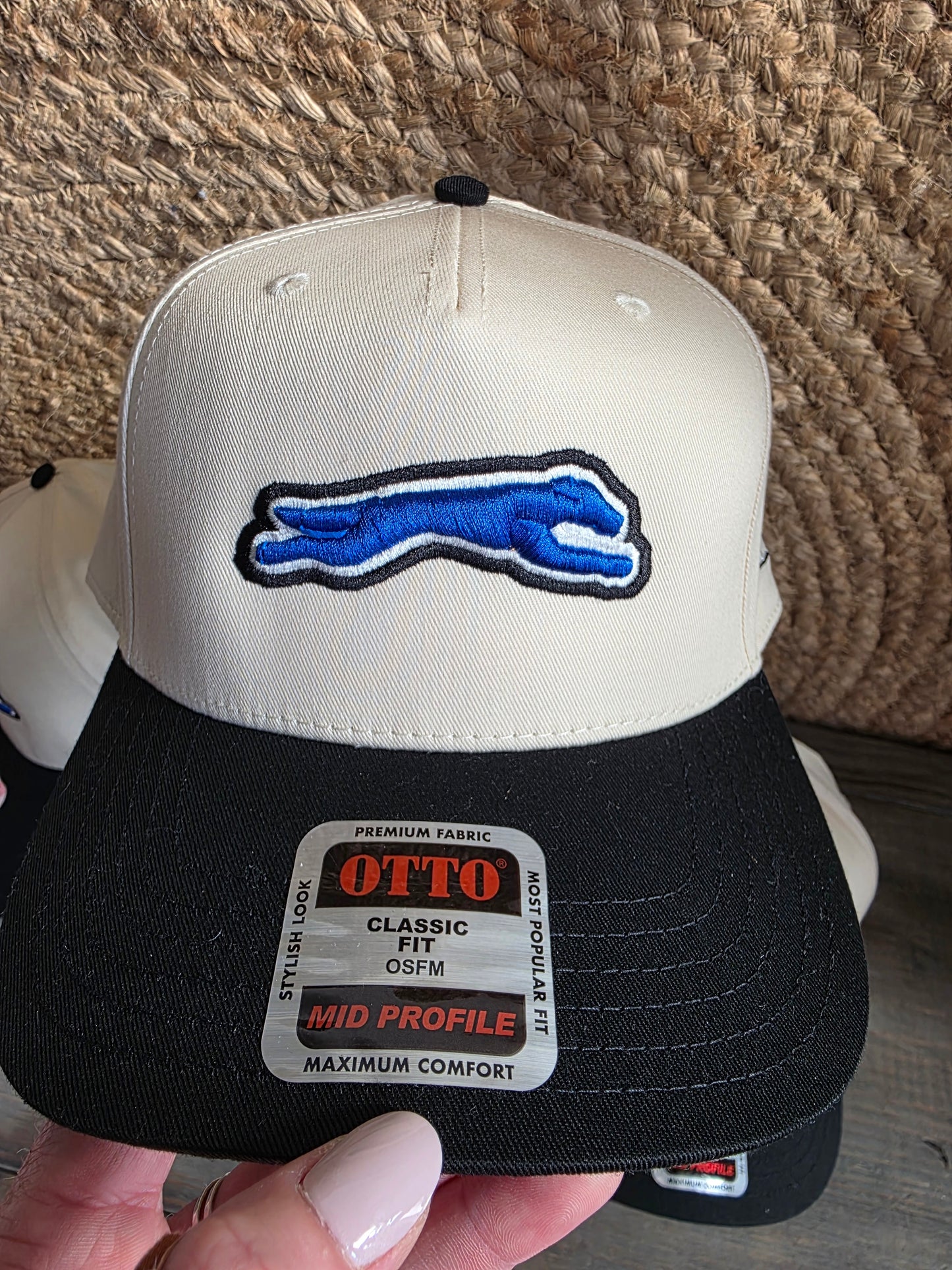 Puff Embroidered Greyhound Hat