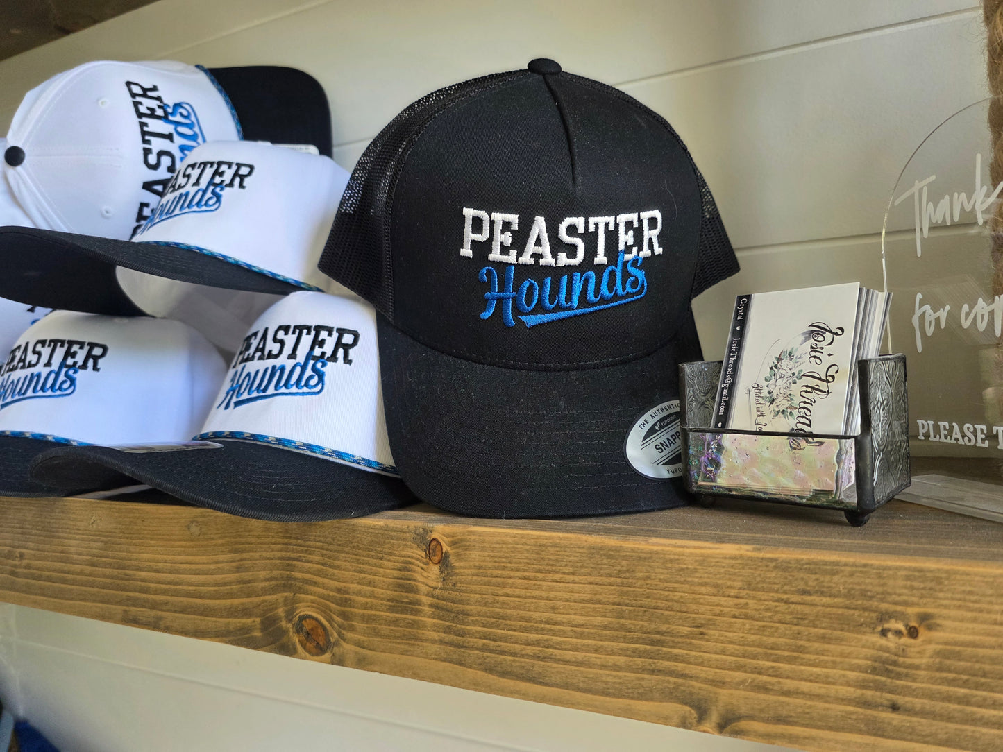 New Peaster Hounds Black/White Hat