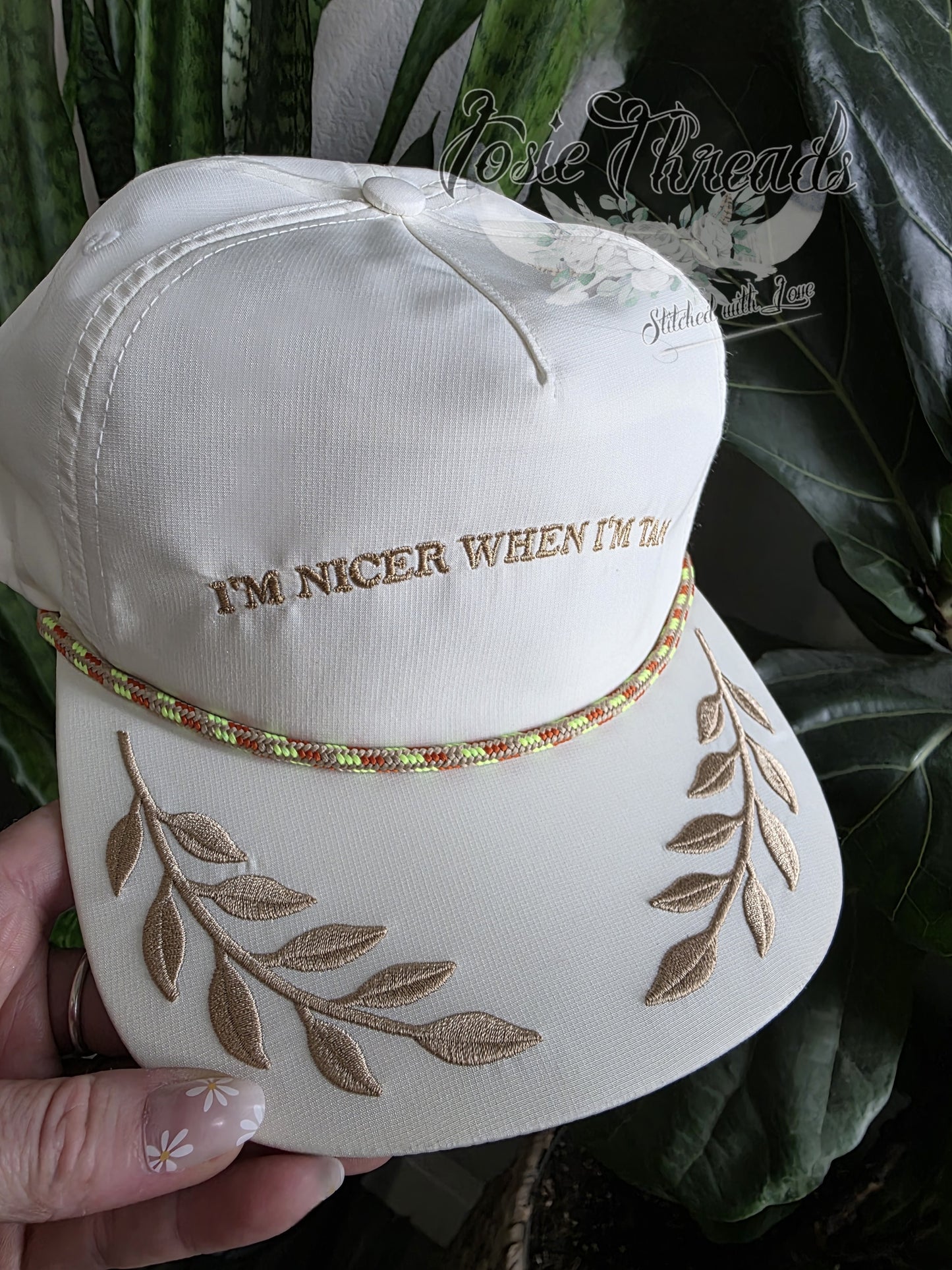 I'm Nicer When I'm Tan Embroodered Hat