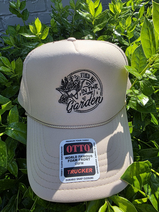 Find Me In The Garden Foam Hat