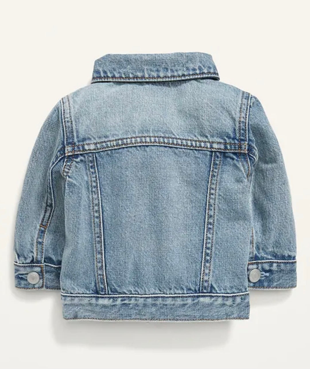 ON Girl's Custom Name Checkered Jean Jacket