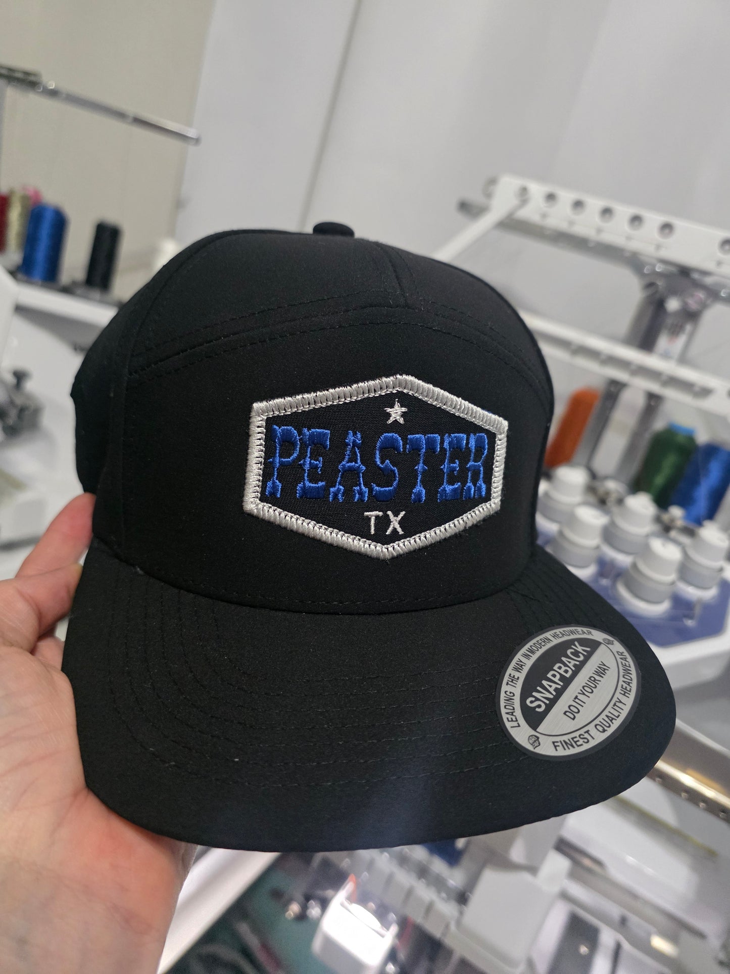 Embroidered Patch Performance 7-Panel Hat