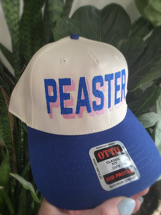 Peaster Shadow Font Two-Tone Hat