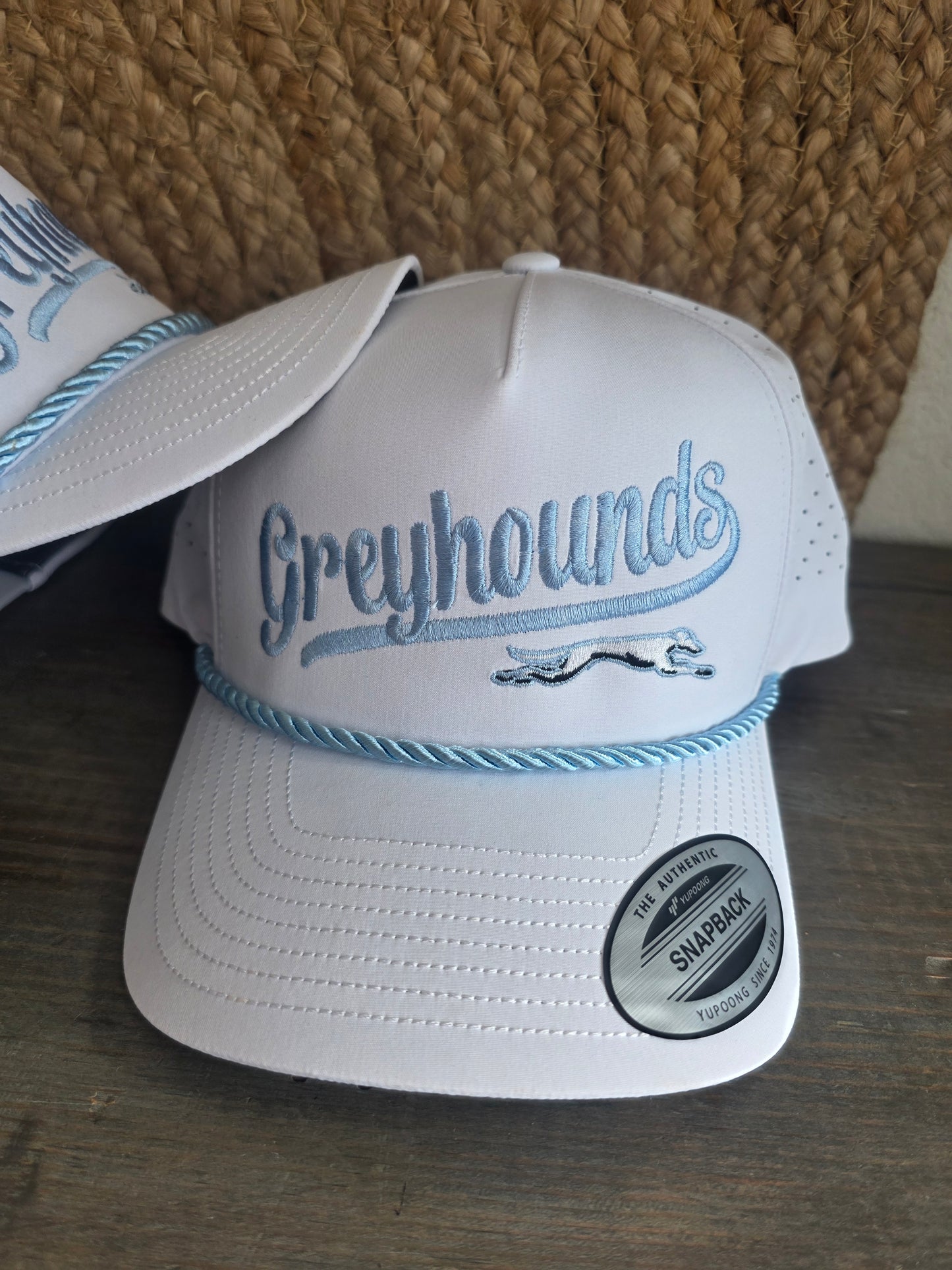 Classics Perferated Light Blue Rope Hat