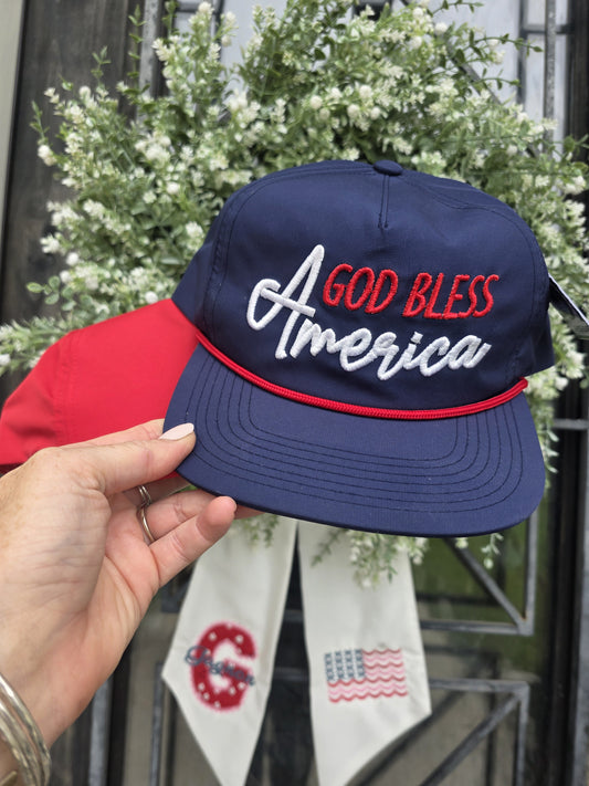 God Bless America Rope Hat