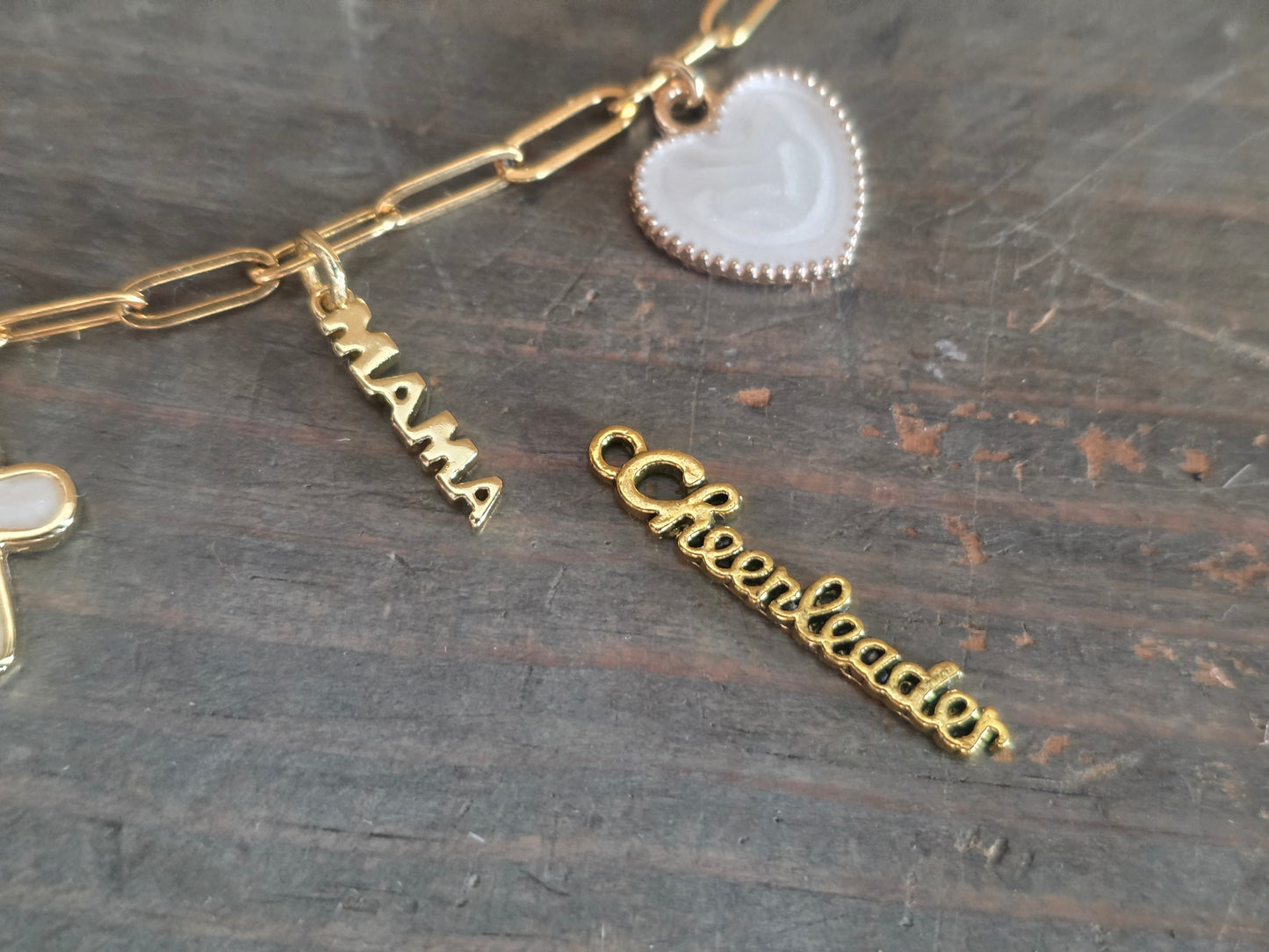Peaster Cheer Booster Charm Necklace