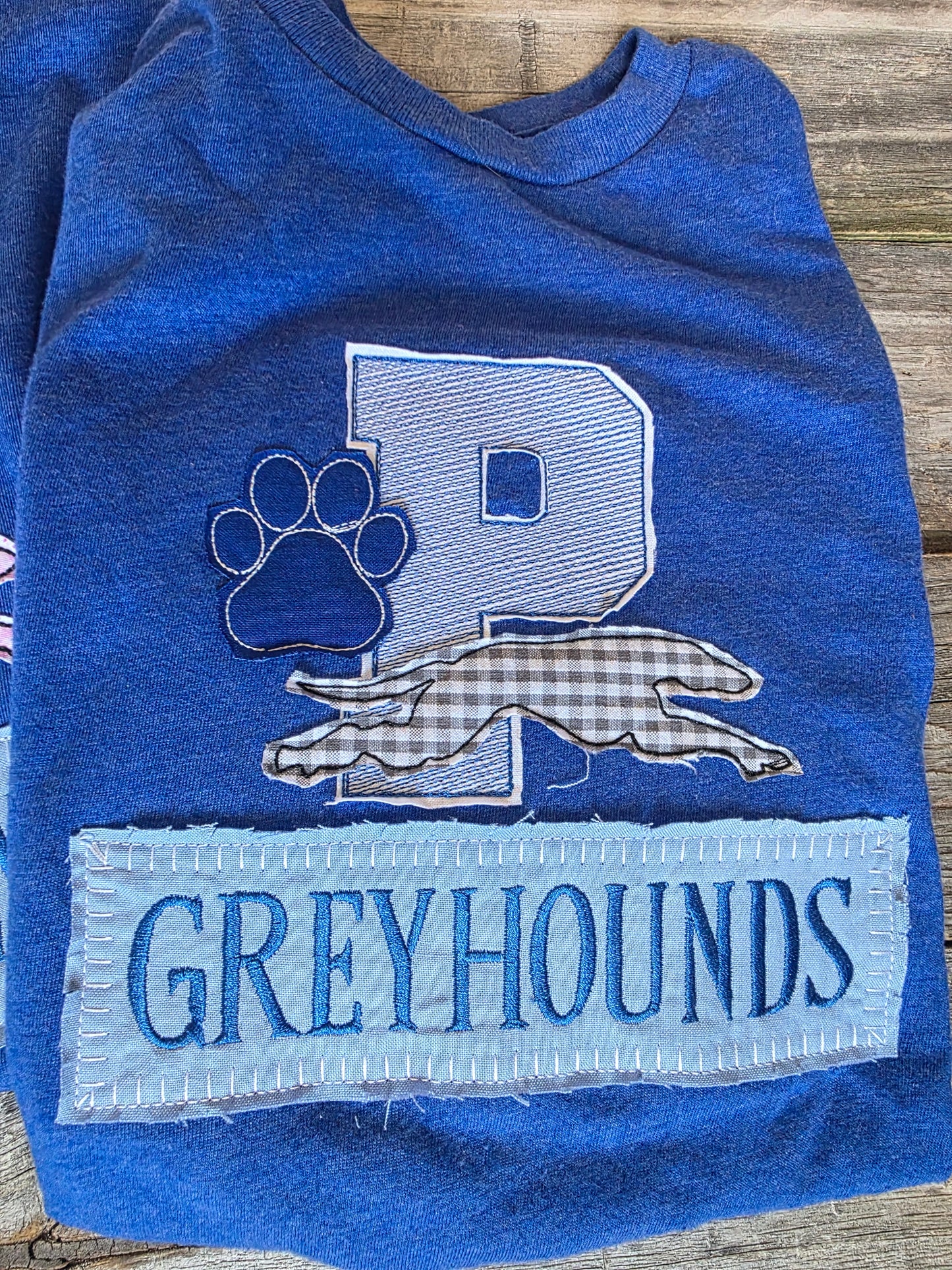 Toddler & Prek Sketch Applique Greyhounds Shirt/Sweatshirt
