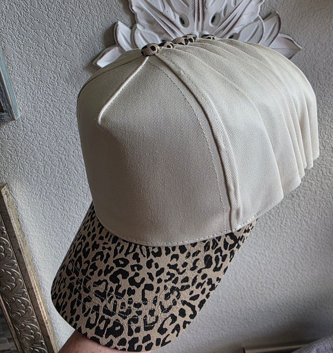 Leopard Hounds Script Hat