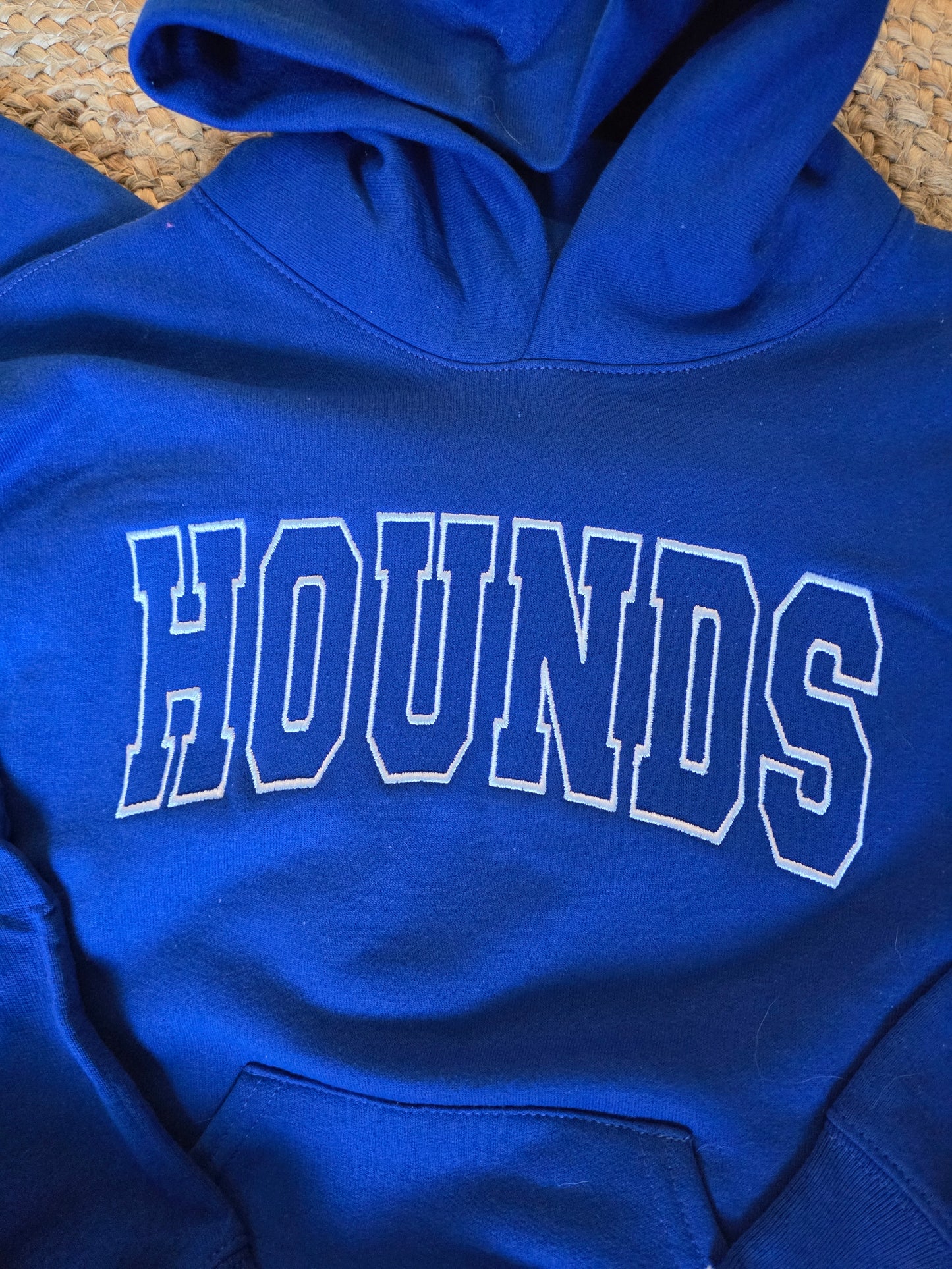 Block Letter Custom Embroidered Hoodie