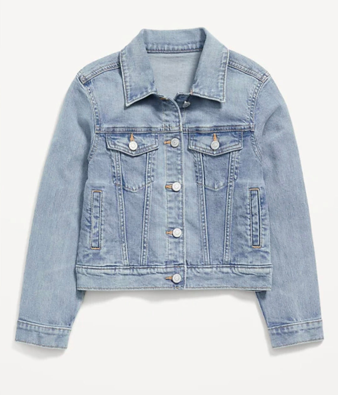 ON Girl's Custom Name Checkered Jean Jacket