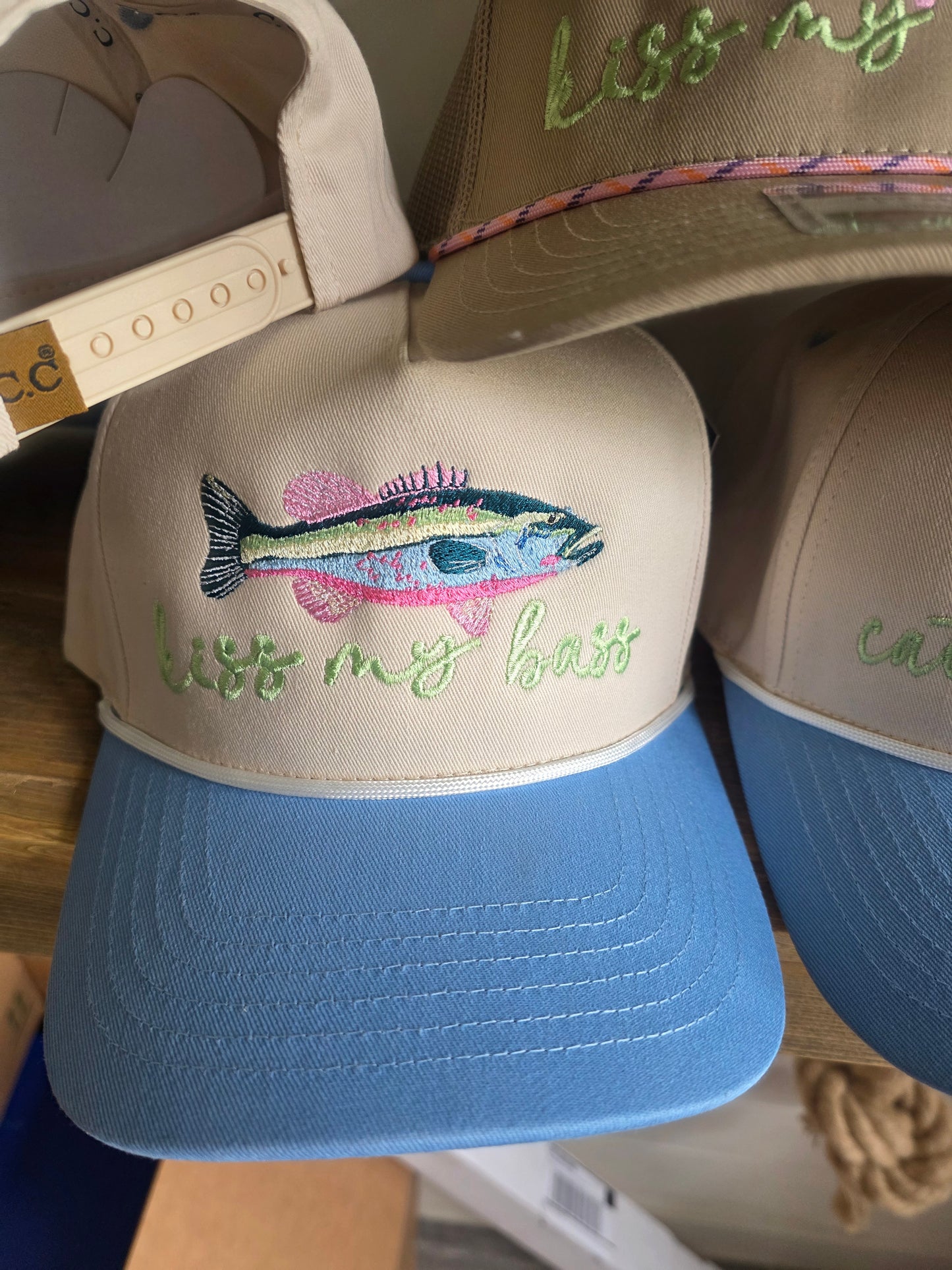 Preppy Bass Embroidered Snapback Rope Hat