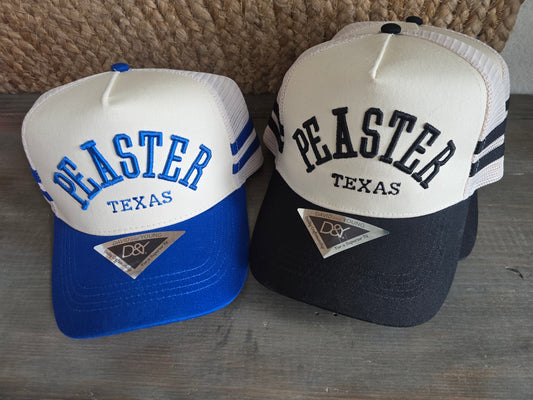 Double-Striped Puff Embroidered Hat