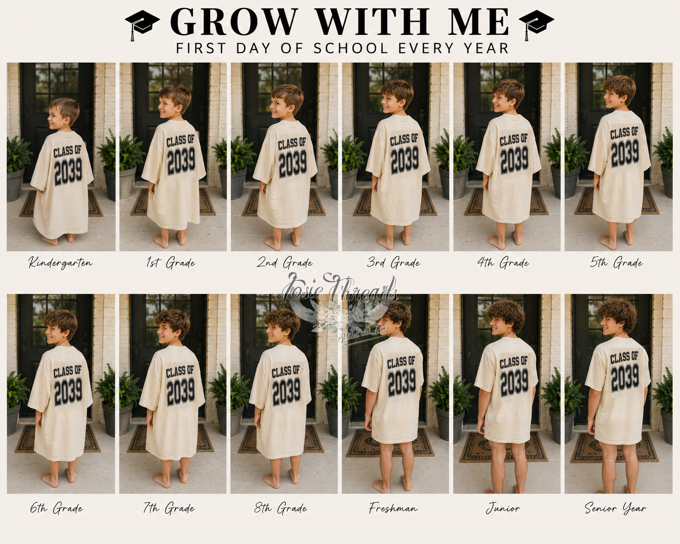 "Grow With Me" & "Class of.." Comfort Colors Shirt