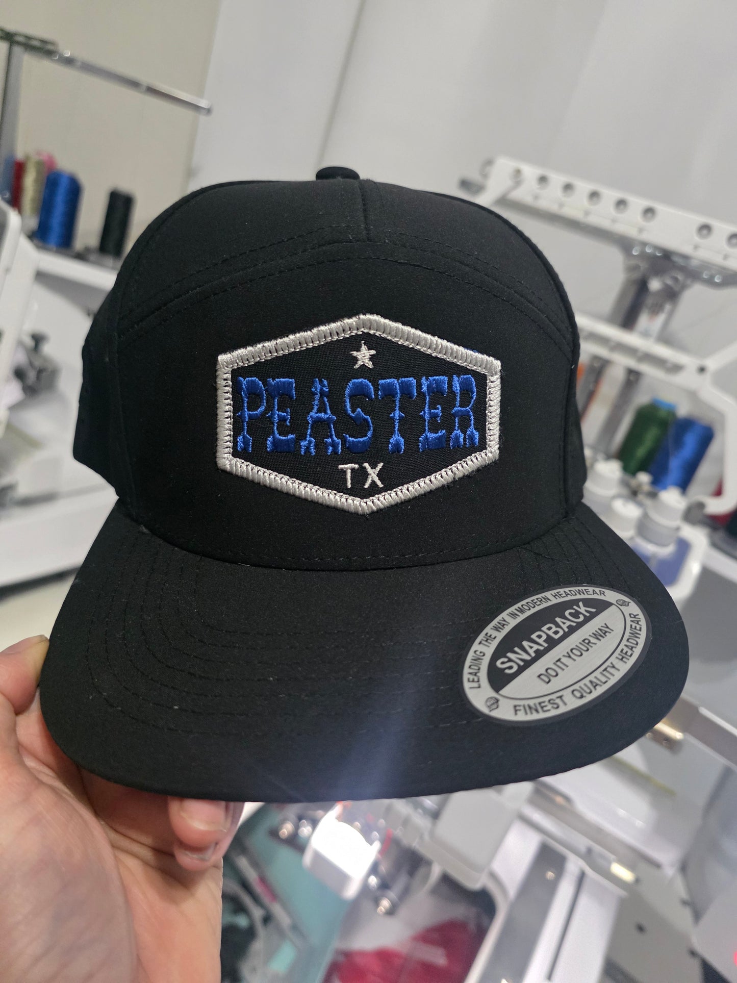 Embroidered Patch Performance 7-Panel Hat