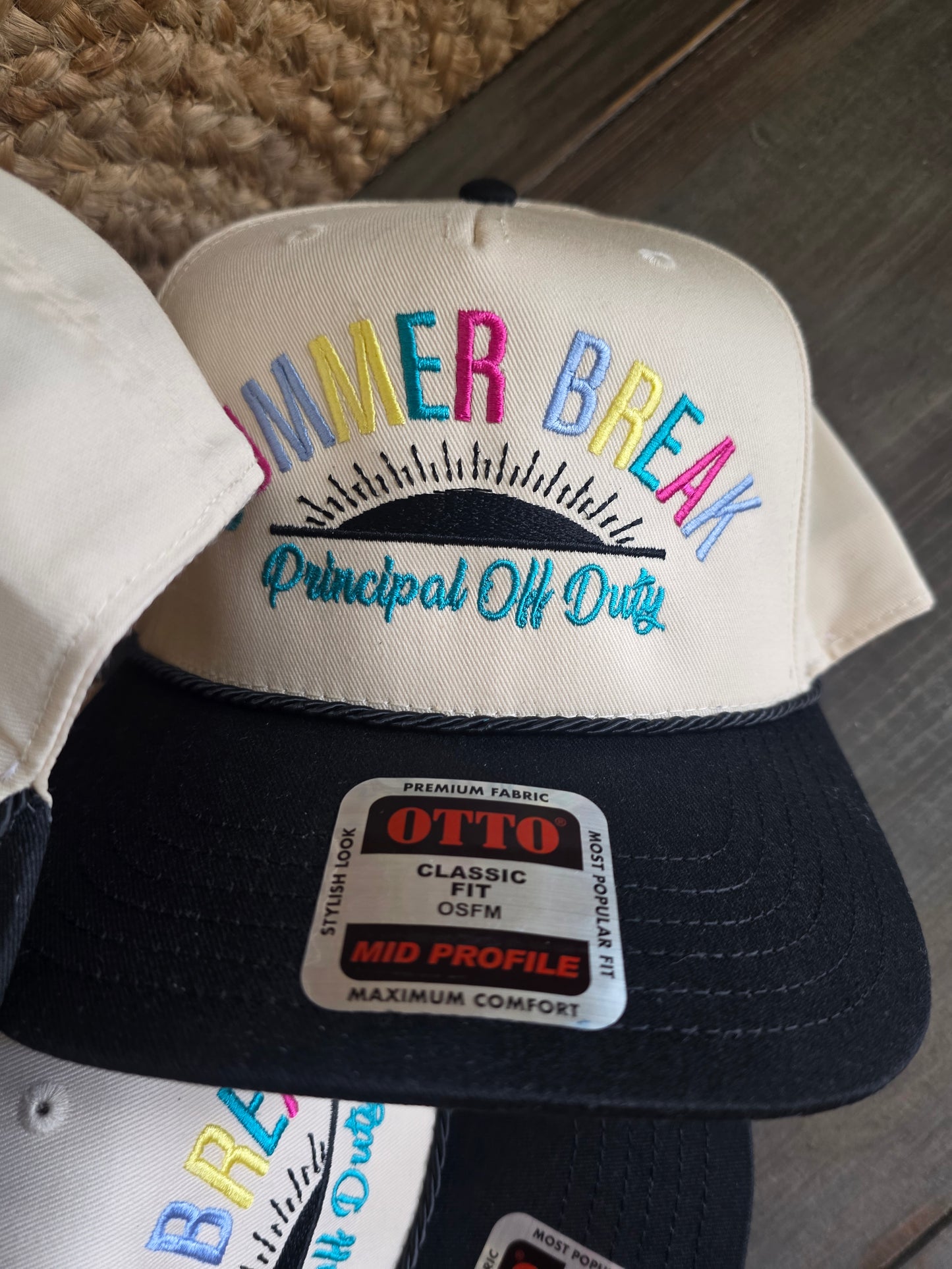 Summer Break Teacher/Principal Off Duty Rope Hat