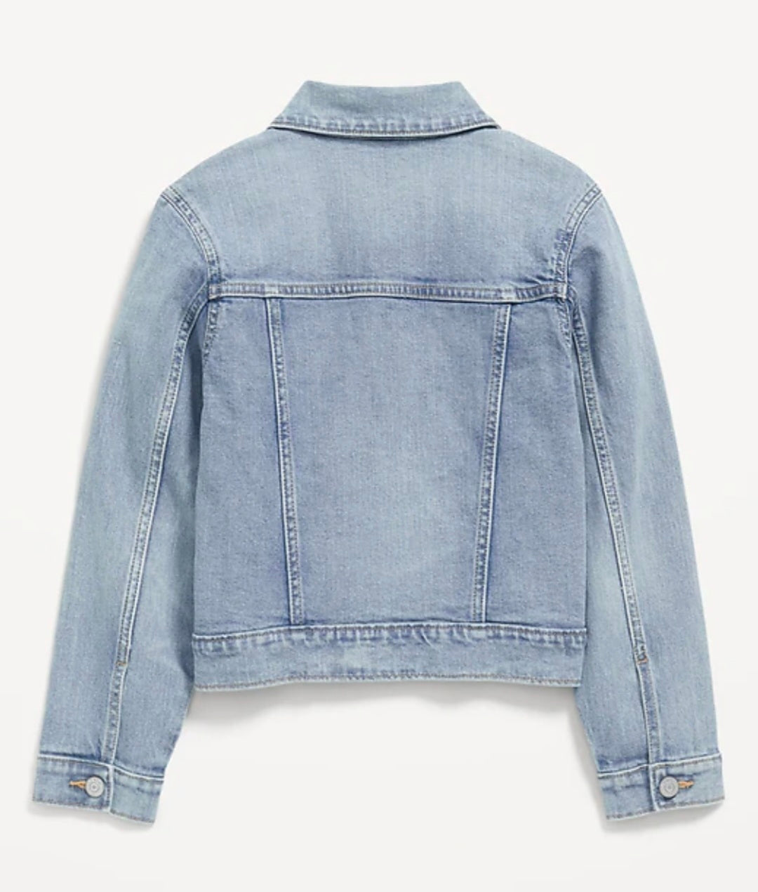 ON Girl's Custom Name Checkered Jean Jacket